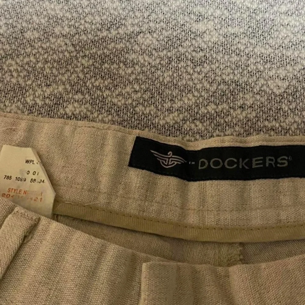 Dockers beige linen blend pants Men W36 L30. SKU-A269#linenpants #summer